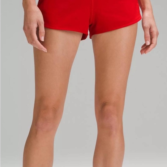 Red Lululemon Shorts - Picture 1 of 3